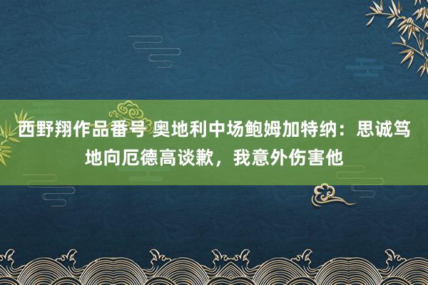 西野翔作品番号 奥地利中场鲍姆加特纳：思诚笃地向厄德高谈歉，我意外伤害他