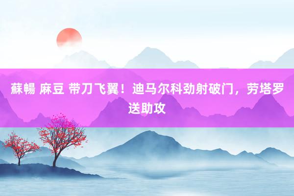 蘇暢 麻豆 带刀飞翼！迪马尔科劲射破门，劳塔罗送助攻